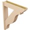 Ekena Millwork 8-in W x 38-in D x 46-in H Funston Slat Rough Cedar Woodgrain TimberThane Outlooker, Primed Tan OUTUR080X38X46FST24RCPR - alternate 4